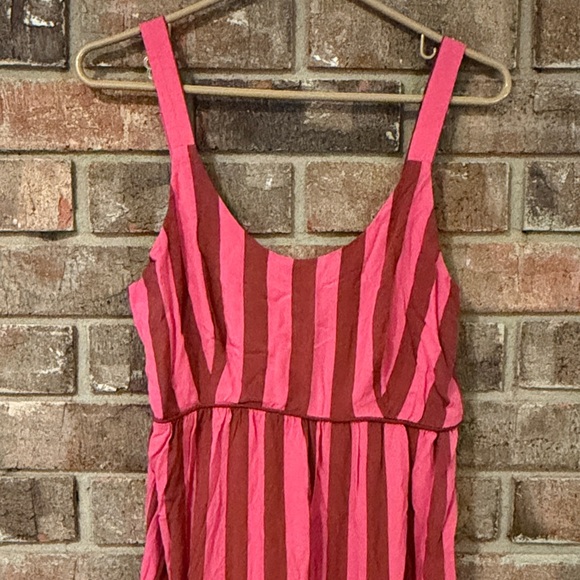 Striped Pink Maxi Dress - Picture 3 of 5